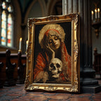Santa Muerte im Schatten als gerahmtes Wohnbeispiel; Rahmen nicht enthalten