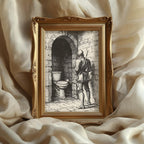 The Knight's Quiet Hour art print by Varemora