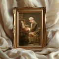 Mozart am Klavier als gerahmtes Wohnbeispiel; Rahmen nicht enthalten