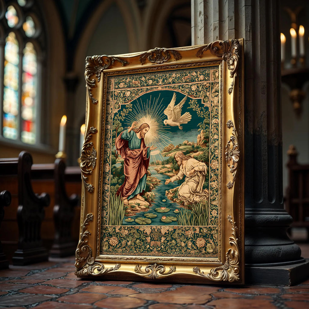 Die Taufe Christi als gerahmtes Wohnbeispiel; Rahmen nicht enthalten