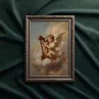 Renaissance-Cherub als gerahmtes Wohnbeispiel; Rahmen nicht enthalten