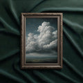Wolken über stiller Landschaft Kunstdruck von Varemora