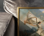 Joan of Arc — Patron Saint art print shown in a styled frame mockup; frame not included