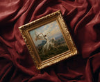 Joan of Arc — Patron Saint art print shown in a styled frame mockup; frame not included